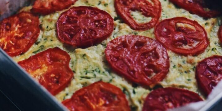 Tomato Zucchini slice