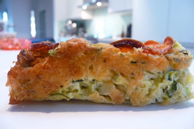 Zucchini Slice with Tomato