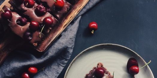 coconut-dark-chocolate-cherry-tart-2 Coconut & dark chocolate cherry tart