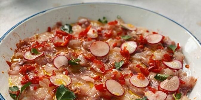 Kingfish carpaccio