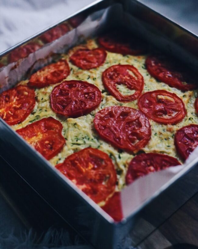 Tomato Zucchini slice
