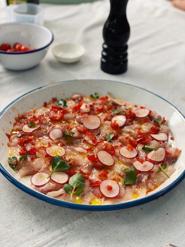 Kingfish carpaccio