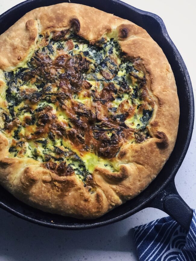 Green leaf pie