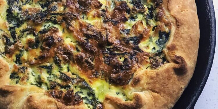 Green leaf pie