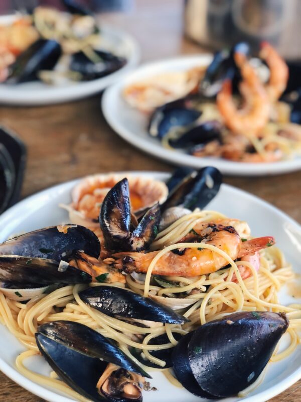 Spaghetti con frutti di mare